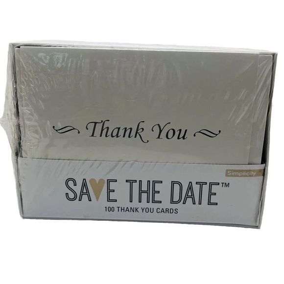 100 Pack Blank Thank You Cards for Business Wedding Birthday 5.5”w x 4”h - Picture 3 of 8